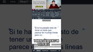 🔴 Convertir Texto de 1 Línea a Texto de Líneas Múltiples en AutoCAD Y Viceversa [upl. by Yttam]