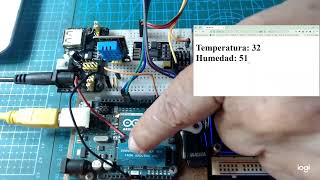 ESP8266 6 ESP8266 WiFi con ESP01  Servidor Web con DHT11 [upl. by Marney]