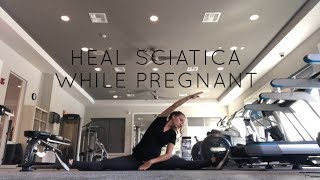 Sciatica Stretches PREGNANCY Third Trimester [upl. by Avigdor758]