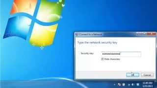 How to connect to wireless in Windows 7 [upl. by Aiekam2]