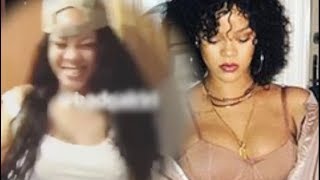 Rihannas shows off thick new figure on Instagram Live Weight gain for the win 2017 [upl. by Flss]