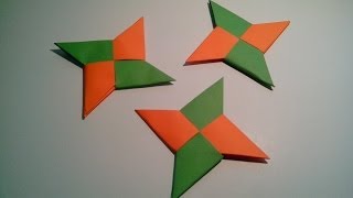 Como hacer un shuriken de papel arma de papel [upl. by Heddy398]