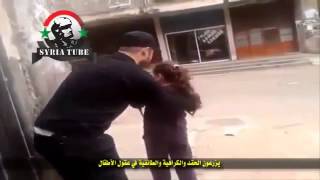 Syria FSA War crimes use of child soldiers Little girl shoots an AK74U [upl. by Repohtsirhc]