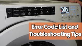 Whirlpool Front Load Washer Error Codes and Troubleshooting Mode amp Diagnostics [upl. by Vanya]