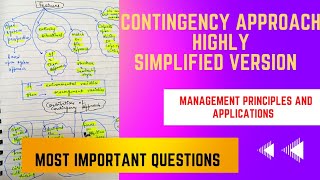 Contingency approach All concepts Difference between Contingency amp Systems Approach important [upl. by Rosetta754]