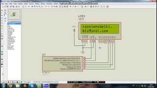 BASCOMAVR ATtiny13 LCD HD44780 [upl. by Yvehc910]