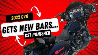 Harley 2022 Street Glide CVO KST Punisher Bars Install  Harder than you think [upl. by Fesoj585]