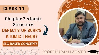 DEFECTS OF BOHR ATOMIC MODEL CHEMISTRY CLASS 11 CHAPTER 2 ATOMIC STRUCTURE FBISE [upl. by Ylekalb353]