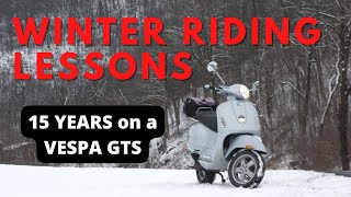 Winter Riding Lessons from 15 Years on a Vespa Scooter [upl. by Alvord]