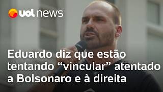 Eduardo Bolsonaro fala em propósito malicioso de usar atentado a bomba no STF contra PL da Anistia [upl. by Hawker]