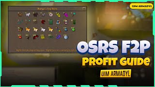 OSRS Make Bank in F2P by Playing only 30 minutes a Day  F2P Guides and Tips [upl. by Clauddetta]