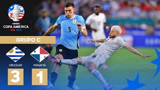 Copa América 2024  Uruguay 31 Panamá  Grupo C [upl. by Beitch774]