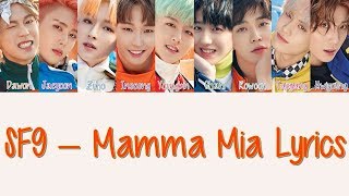 SF9 – Mamma Mia Hang Rom amp Eng Lyrics [upl. by Yrelbmik]