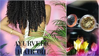 Hair growth LIKE A BOSS Ayurvedic oil recipe [upl. by Aihsekal]