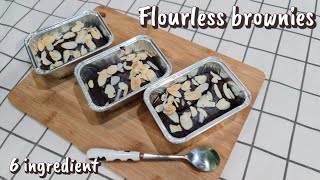 Flourless brownies Air fryer Recipe No sugar No Flour 6 ingredient easy cooking  Lets cook by KK [upl. by Freudberg]