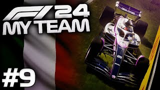 F1 24 My Team Career Part 9  I Almost CRASHED on LAP 1 [upl. by Lap]