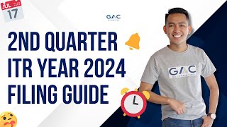 Freelancer 2nd Quarter 2024 ITR Filing Guide 📍 [upl. by Etteuqram]