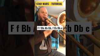 STAR WARS trombone tutorial Pt 2 of Main Theme [upl. by Veradia]