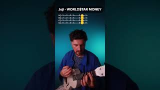 Learn to play Joji  WORLDSTAR MONEY on the Ukulele [upl. by Robyn]