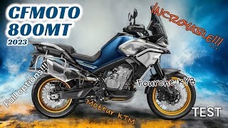 ESSAI CFMOTO 800MT 2023 TOURING  MOTEUR KTM FULL OPTIONS ET PAS CHER 😁😁 [upl. by Baten]