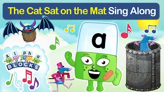 officialalphablocks  The Rat and Bat Sing Along 🐀 🦇 🐱 🎵  Learn to Read with Music  Phonics [upl. by Ardnalahs509]