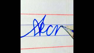 How to write Acm in cursive writing  learn cursive writing for kids [upl. by Hardin565]