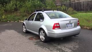 Mk4 Jetta 18t Turboback Exhaust Sound [upl. by Eldwen]