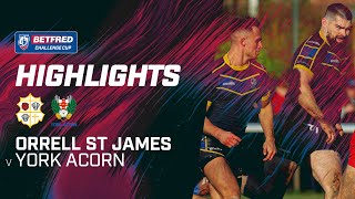 Highlights  Orrell St James v York Acorn [upl. by Nimaj]