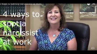 4 ways to identify narcissists at work [upl. by Irra]