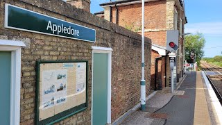 Appledore Railway Station On The Marshlink Train Line In Kent 1872024 [upl. by Elmajian]