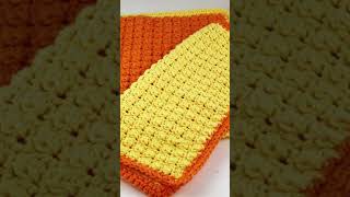 Free Washcloth Even Berry stitch Crochet Pattern Quick and Easy Cotton Washcloth crochet [upl. by Shiroma108]