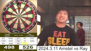 2024311 SaitamaDartsOrganization ADiv Amstel vs Ray [upl. by Proudlove858]