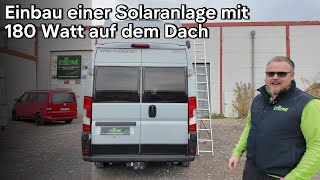 Einbau einer Solardachanlage auf einem Weinsberg Katstenwagen [upl. by Einnhoj]