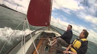 20140615 Drascombe Longboat quotRainbow Aileenquot  Portland Harbour and Weymouth Bay [upl. by Mora436]