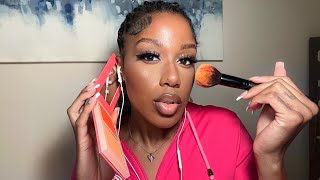 I ALMOST QUIT ASMR  life update while i do my makeup [upl. by Ulda]