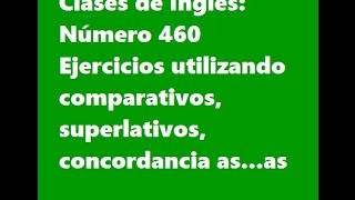 Comparativos y superlativos Inglés para hablantes de español [upl. by Ulphia627]