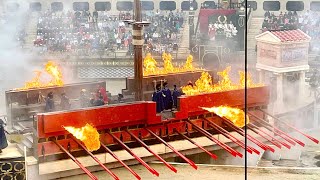 Le Signe du Triomphe au Puy du Fou  le spectacle comme si vous y étiez nouveau final incroyable 4K [upl. by Elburr]