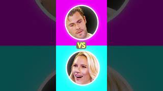 Scarlett Johansson vs Chris Hemsworth 🤔 shorts funny celebrity kfc marvel krishfinalcut vs [upl. by Setsero426]