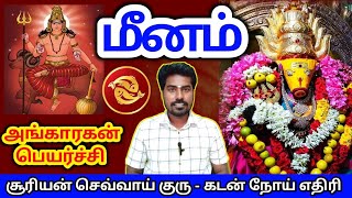 Meena rasi sevvai peyarchi palan மீனம் ராசிக்கு செவ்வாய் பெயர்ச்சி பலன்கள் [upl. by Luapnaes]