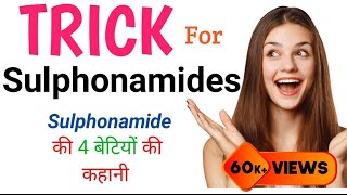 Trick for sulphonamide classification  Acronyms mnemonics for sulphonamide antibiotic [upl. by Anelrats]