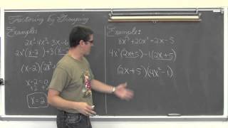 Factoring Polynomials by Grouping [upl. by Knute543]