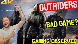 Outriders gameplay trailer reaction 2020 [upl. by Kimberli516]