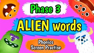 ALIEN WORDS  Phonics Screen Practise  Miss Ellis alienwords phonicsscreen [upl. by Arrad135]