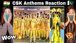 Pakistani Reaction on Chennai Super Kings Anthems🔥😍  CSK  IPL 2024  Indian Cricketers [upl. by Lussi1]