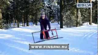 Финские сани Kicksled ESLA [upl. by Coplin]