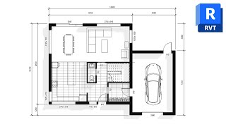 Revit 2023 Tutorial  Complete Floor Plan 🏠 [upl. by Ahsietal]