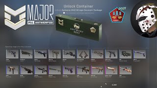 CS GO Opening PGL Major Antwerp 2022 Mirage Souvenir Packages [upl. by Vlada232]