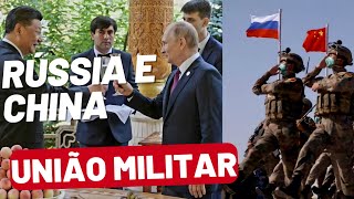 Aliança Poderosa China e Rússia Unem Forças em Mega Exercício Militar no Mar do Japãoquot [upl. by Larual]