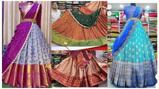 Rs1500 Silk Half Saree Lehenga Sowcarpet Half sarees [upl. by Ynnaej]