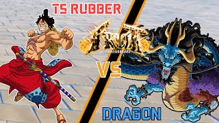 FRUIT BATTLEGROUNDS TS RUBBER VS DRAGON [upl. by Reese]